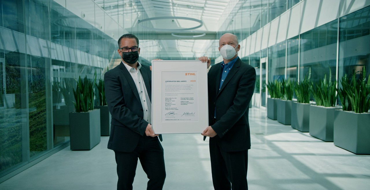 STIHL erkent zijn toeleveranciers van het jaar 2020